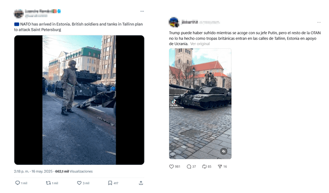 <em> Publicaciones desinformativas por las redes sociales de Facebook y Threads. Fotos: capturas de pantalla.</em>   