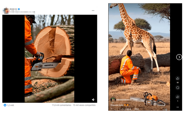 <em> Publicaciones desinformativas por la red de Facebook. Foto: capturas de pantalla</em>   