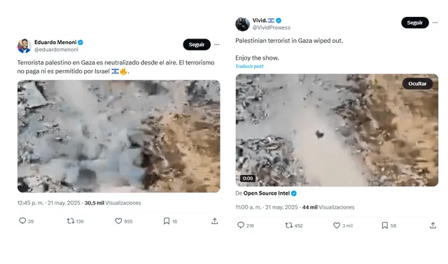 <em> Publicaciones desinformativas por las redes sociales de X. Foto: composición LR/capturas de pantalla</em>   