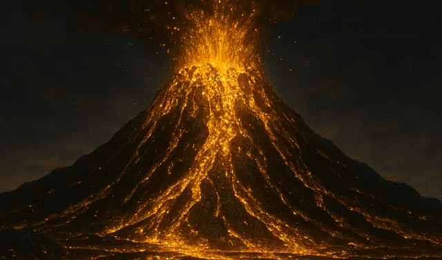 Estudio reveló que algunos volcanes en de Hawái pueden liberar metales preciosos, incluido el oro, durante sus erupciones. Foto: IA Estudio reveló que algunos volcanes en de Hawái pueden liberar metales preciosos, incluido el oro, durante sus erupciones. Foto: IA