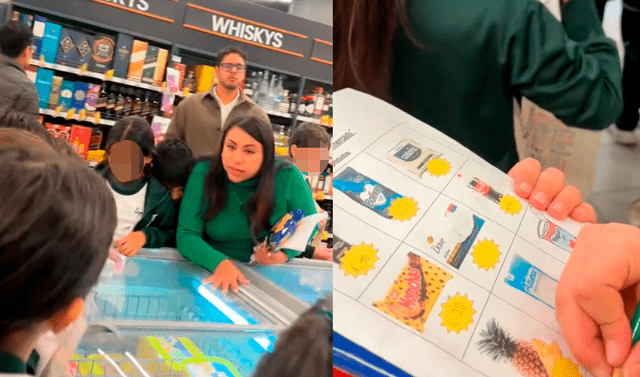 profesora enseña matemática en supermercado, supermercado de Lima profesora enseña matemática en supermercado, supermercado de Lima