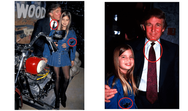 <em> Evento de Harley-Davidson en 1993 donde Donald Trump y su hija asistieron. Foto: composición LR/difusión</em>   