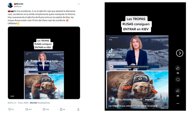 <em> Publicaciones desinformativas por las redes sociales de X y Facebook. Foto: capturas de pantalla</em> <em> Publicaciones desinformativas por las redes sociales de X y Facebook. Foto: capturas de pantalla</em>
