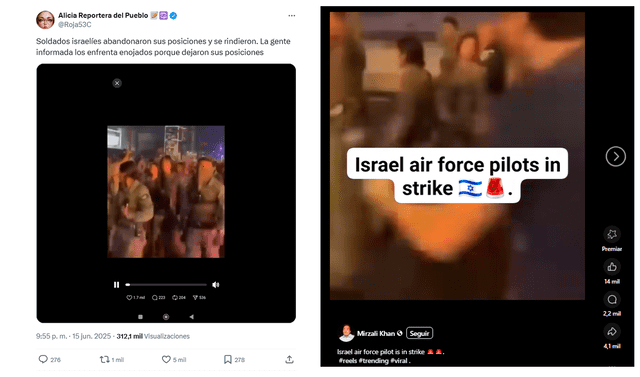 <em> Publicaciones desinformativas por las redes sociales de X y Facebook. Foto: capturas de pantalla</em> <em> Publicaciones desinformativas por las redes sociales de X y Facebook. Foto: capturas de pantalla</em>