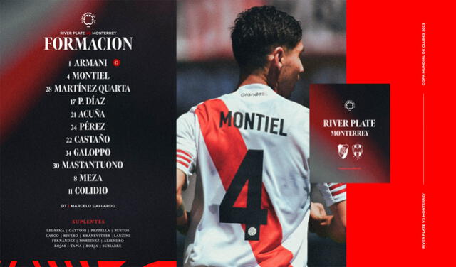 Alineación de River Plate   