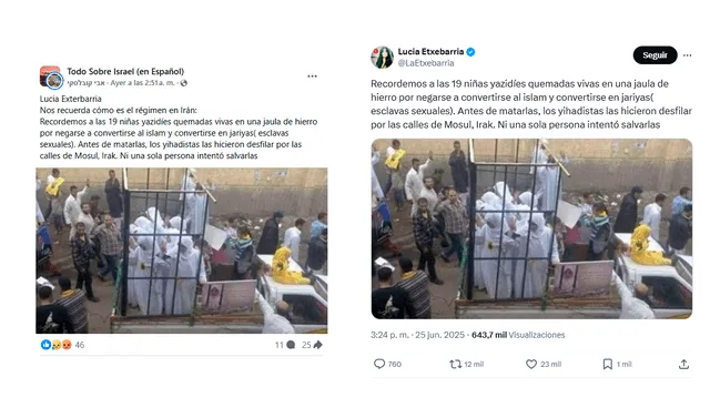  Publicaciones desinformativas por las redes sociales de Facebook y X. Foto: capturas de pantalla   