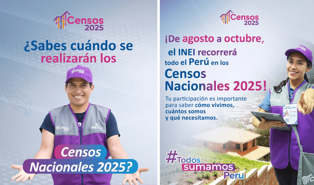 El INEI mantiene informada a la población sobre el Censo 2025. Foto: Composición LR/ inei_peru<br><br> El INEI mantiene informada a la población sobre el Censo 2025. Foto: Composición LR/ inei_peru<br><br>