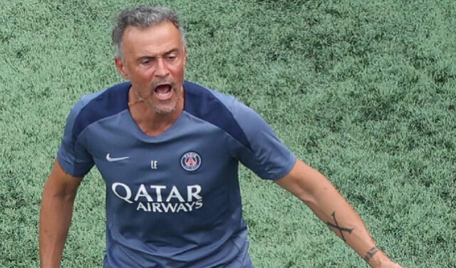 Luis Enrique perdió la chance de ganar todos los títulos de la temporada con el PSG. Foto: captura de DSports. Luis Enrique perdió la chance de ganar todos los títulos de la temporada con el PSG. Foto: captura de DSports.