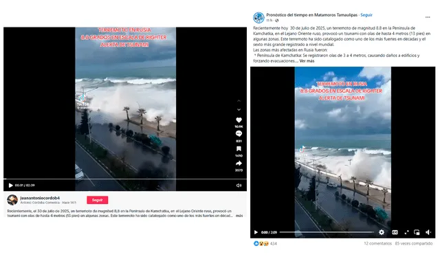 <em> Publicaciones desinformativas por las redes sociales de TikTok y Facebook. Foto: composición LR/capturas de pantalla</em> <em> Publicaciones desinformativas por las redes sociales de TikTok y Facebook. Foto: composición LR/capturas de pantalla</em>