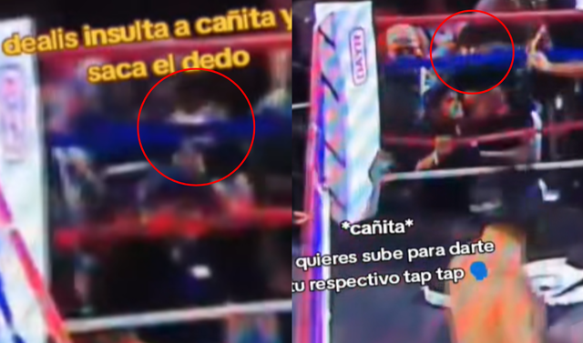  Diealis durante pelea de 'Cañita' y Cristorata en la Noche Dorada.   