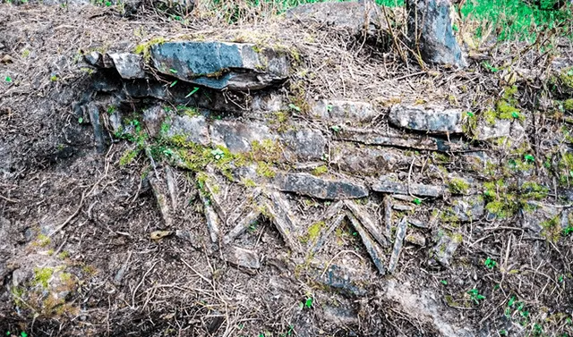  Friso en zigzag en sitio arqueológico Ollape. Foto: Andina   