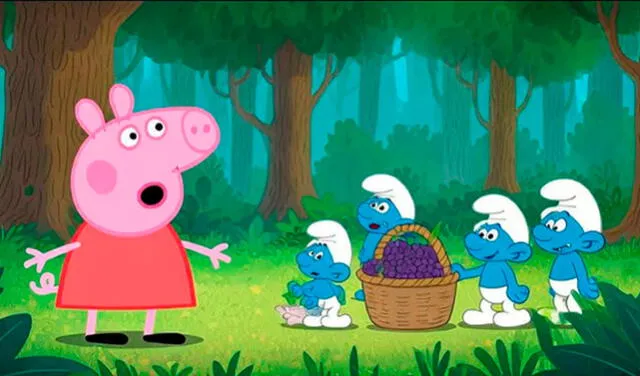 El show de Peppa Pig y los Pitufos. Foto: Cuponidad   