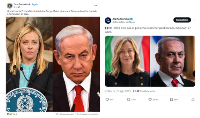 <em> Publicaciones desinformativas por las redes sociales de Facebook y X. Foto: capturas de pantalla</em> <em> Publicaciones desinformativas por las redes sociales de Facebook y X. Foto: capturas de pantalla</em>