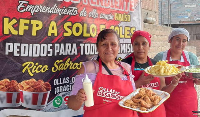  Mida Sosa en su negocio KFP, donde vende pollo frito a 5 soles. Foto: La República.   