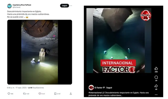 <em> Publicaciones desinformativas por las redes sociales de Facebook y X. Foto: capturas de pantalla</em> <em> Publicaciones desinformativas por las redes sociales de Facebook y X. Foto: capturas de pantalla</em>