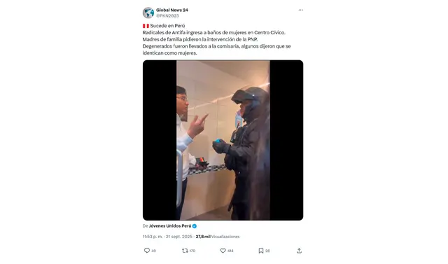 <em> Publicación desinformativa de la red social de X. Foto: captura de pantalla.</em>   