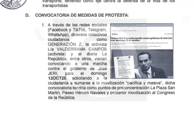 La República es mencionada en documento de inteligencia policial | Fuente: La Encerrona. La República es mencionada en documento de inteligencia policial | Fuente: La Encerrona.