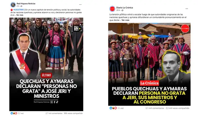 <em> Publicaciones desinformativas por la red social de Facebook. Foto: capturas de pantalla</em> <em> Publicaciones desinformativas por la red social de Facebook. Foto: capturas de pantalla</em>