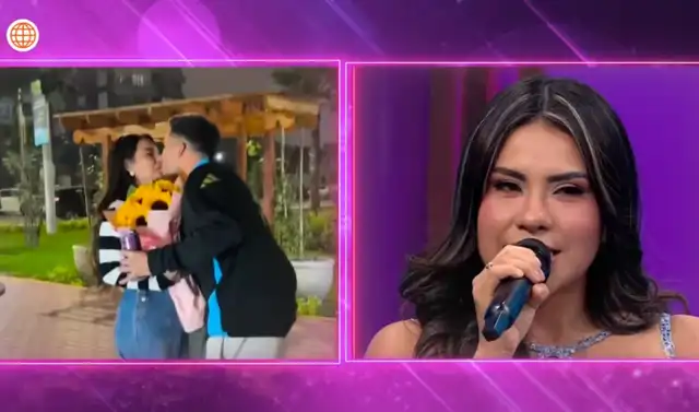 Programa de la Chola Chabuca emitió video con fotos románticas de Thamara y Alvaro. Foto: América TV Programa de la Chola Chabuca emitió video con fotos románticas de Thamara y Alvaro. Foto: América TV