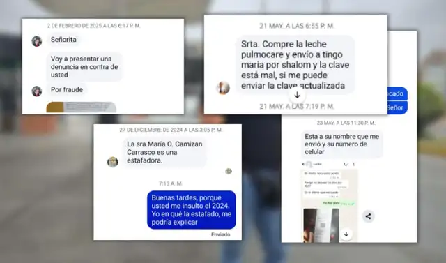 María Onella descubrió por mensajes que alguien usaba sus datos para estafar por Facebook. Foto: composición LR/Mabel Huerta. María Onella descubrió por mensajes que alguien usaba sus datos para estafar por Facebook. Foto: composición LR/Mabel Huerta.