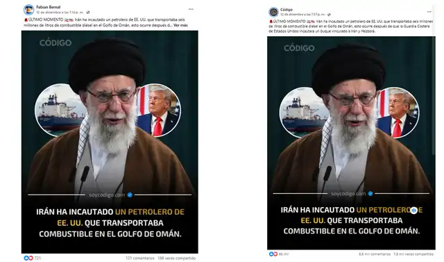 <em> Publicaciones desinformativas por las red social de Facebook. Foto: composición LR/capturas de pantalla</em>   