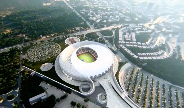 La República Popular de China ya inició la construcción del megaestadio de fútbol más moderno de América Latina en El Salvador. La República Popular de China ya inició la construcción del megaestadio de fútbol más moderno de América Latina en El Salvador.