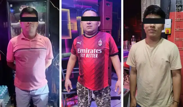  La PNP detuvo a tres presuntos integrantes de Los Ingenieros del Placer. Foto: Difusión.   