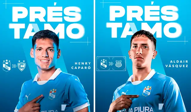  Henry Caparó y Aldair Vásquez seguirán jugando en primera división. Foto: composición de LR/Sporting Cristal   