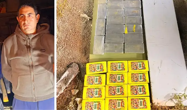Atrapado. El 22 de mayo de este año la Policía Antidrogas capturó a “Jota” en su escondite de Santa Rosa Quives, sierra de Lima, con 70 kilos de cocaína.  
