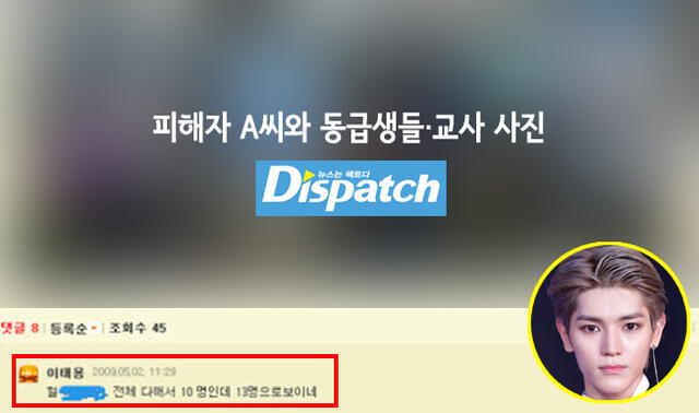Taeyong comentario Dispatch