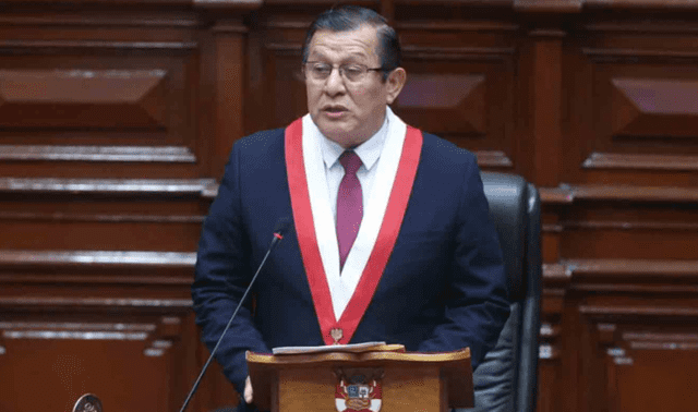 Salhuana Cavides fue elegido como nuevo presidente del Legislativo 2024-2025. Foto: difusión.   