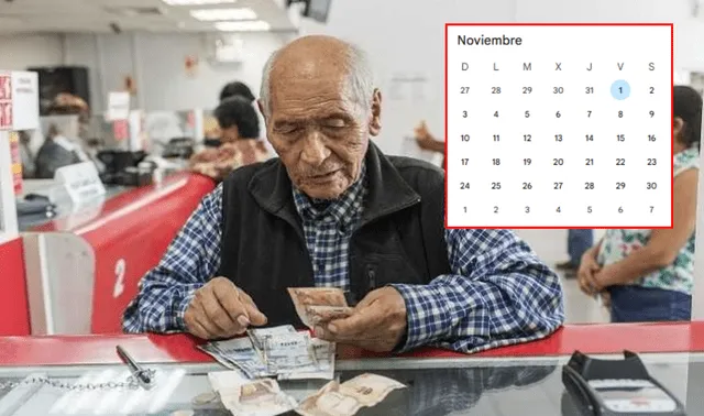 Pensionista recibiendo dinero en el Banco de la Nación. Foto: composición LR/Andina.   