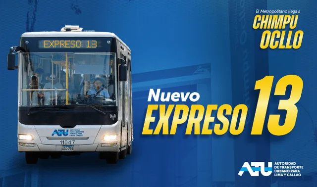  Nuevo Expreso 13 beneficiará a miles de vecinos de Carabayllo. Foto: ATU   