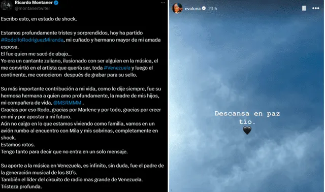  Evaluna despidió a su tío en un post de Instagram. Foto: Evaluna/Instagram   