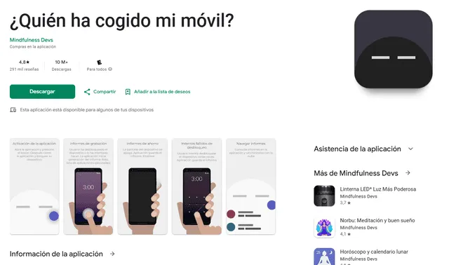 La app está disponible en Play Store. Foto: captura La app está disponible en Play Store. Foto: captura