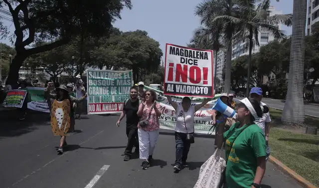 Vecinos de otros distritos han manifestado su rechazo a la obra. Foto: Marco Cotrina Vecinos de otros distritos han manifestado su rechazo a la obra. Foto: Marco Cotrina