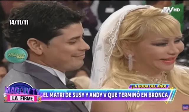 Susy Díaz: así fue su icónica boda con Andy V que incluyó una pelea en televisión