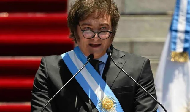 Javier Milei fue electo presidente de Argentina en 2023. Foto: El Dinero   