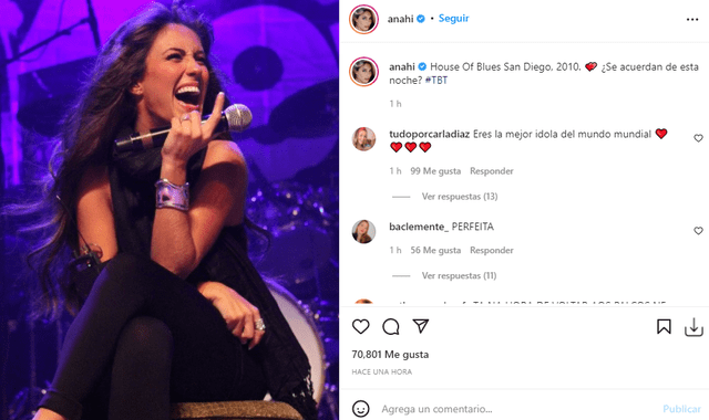 Anahí fue solista antes de participar en la telenovela Rebelde. Foto: Anahí/Instagram.