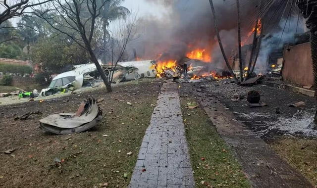 El avión que sufrió el accidente transportaba un total de 61 personas, incluyendo 57 pasajeros y 4 miembros de la tripulación. Foto: CNN Brasil   