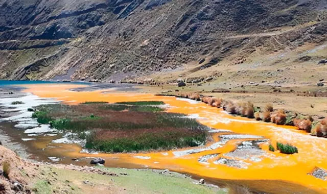  Contaminación del río Santa. Foto: Actualidad Ambiental.   