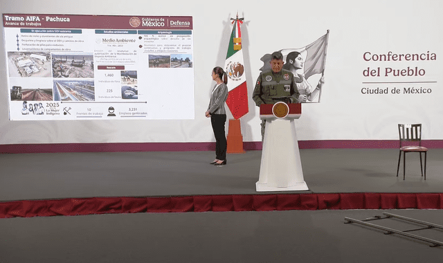 Claudia Sheinbaum y el comandante Gustavo Vallejo presentan los avances. | YouTube | Claudia Sheinbaum Pardo Claudia Sheinbaum y el comandante Gustavo Vallejo presentan los avances. | YouTube | Claudia Sheinbaum Pardo