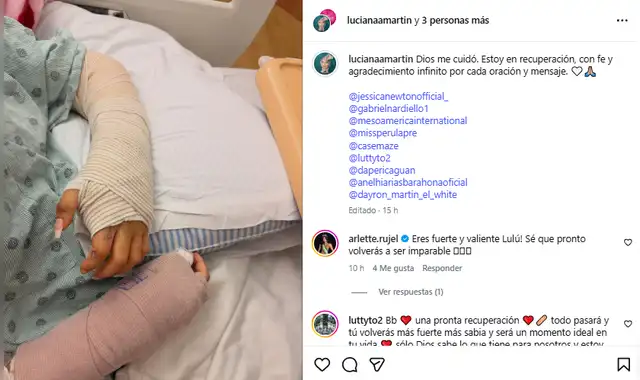 Mensaje de la hija de Dayron Martín, Foto: Instagram   