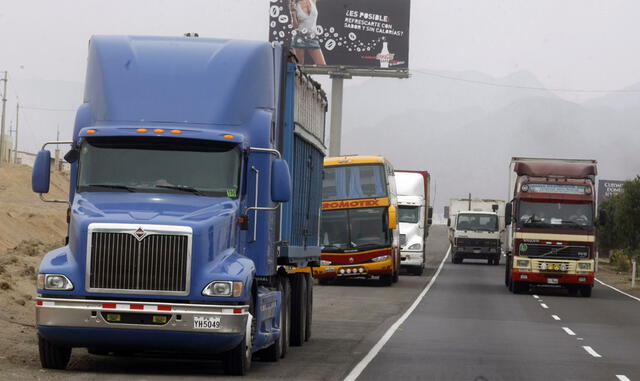 Lambayeque camiones camioneros apagado de motores