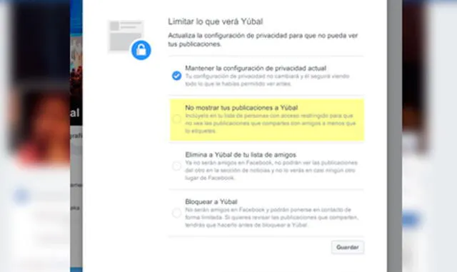 Cómo evitar una persona en Facebook sin tener que eliminarla o bloquearla