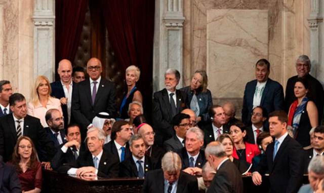 Varios líderes latinoamericanos estuvieron en el Congreso argentino. Foto: Infobae