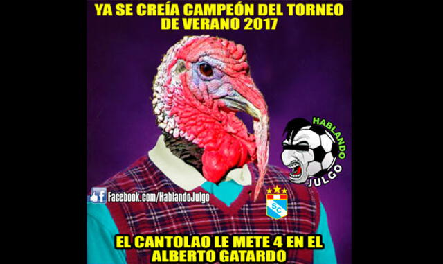 Sporting Cristal fue goleado por Cantolao y es víctima de memes en Facebook | IMÁGENES