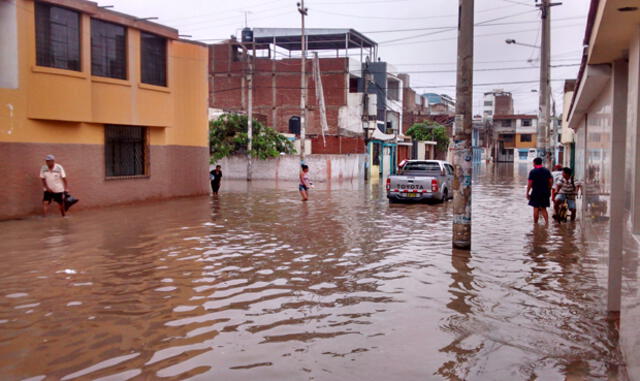 Así están las calles de Chiclayo, Reque y Lambayeque tras siete horas de torrenciales lluvias| FOTOS