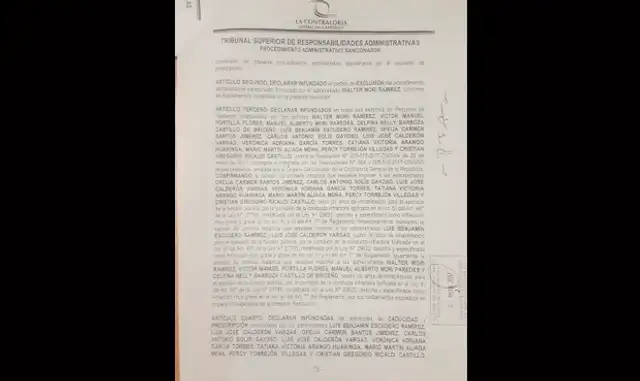 Contraloría ratifica sanción para inhabilitar a gobernador del Callao, Walter Mori