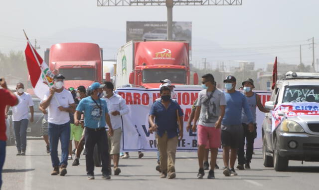 Lambayeque CHiclayo protesta camioneros transportistas paro nacional